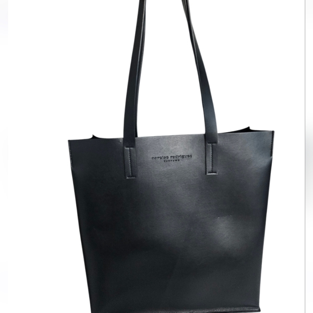 Narciso Rodriguez Perfum Foux Leather  Elegant Black Handbag - Picture 9 of 9